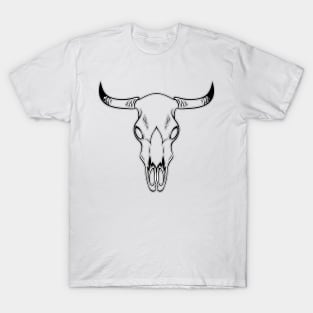 Cattle Skull Western design T-Shirt